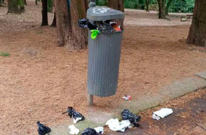 O BNG denuncia o abandono do parque da Bouza e demanda que o Concello actúe de inmediato