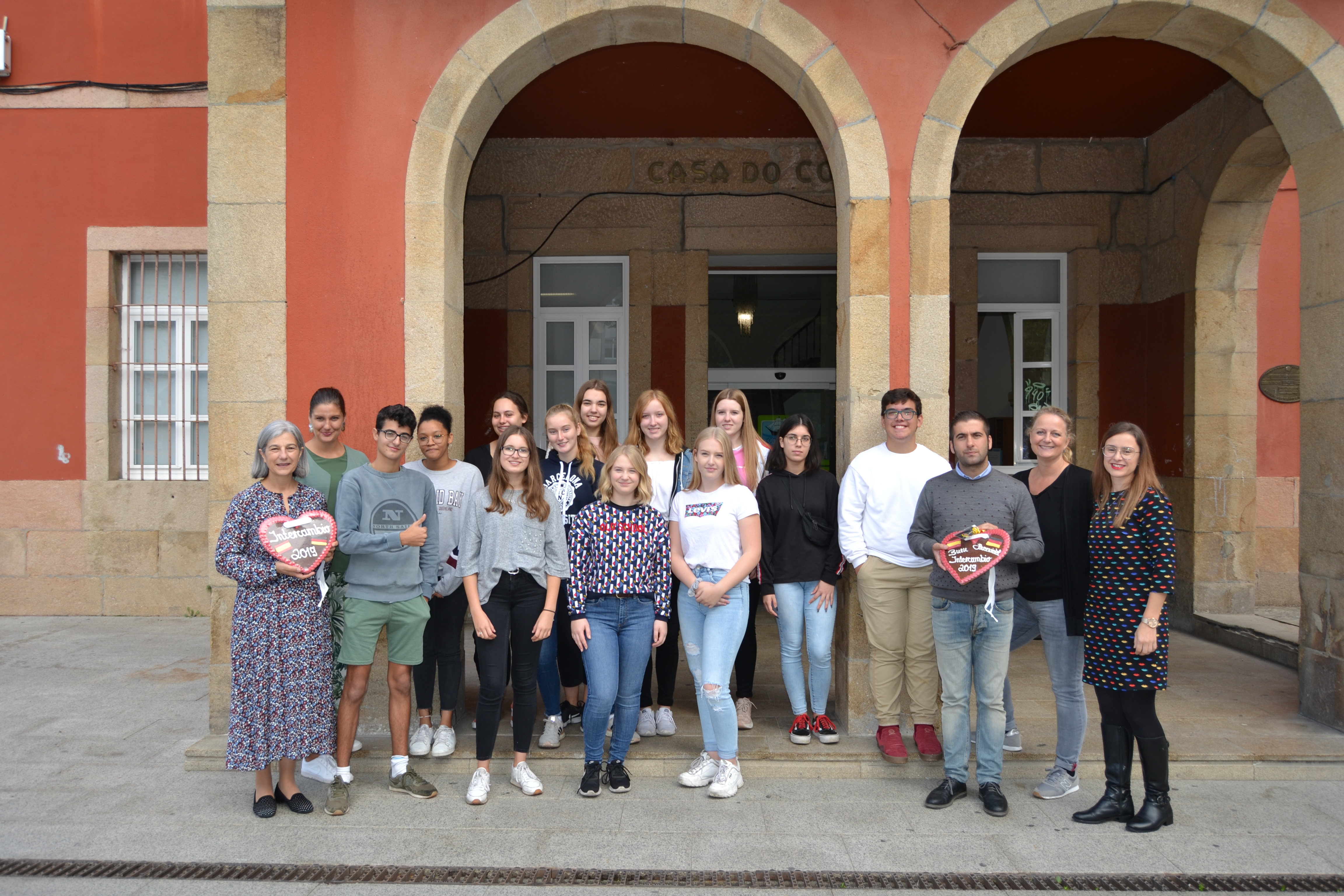O Concello de Bueu recibe un ano máis ao alumnado do Instituto alemán de Harsewinkel