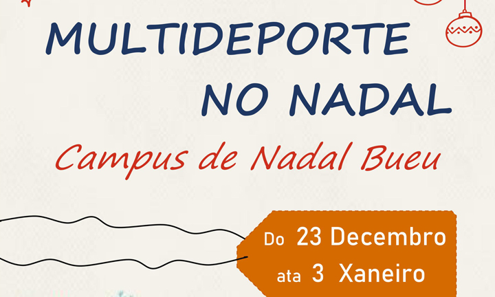 O Concello de Bueu pon en marcha un campus multideporte para o nadal