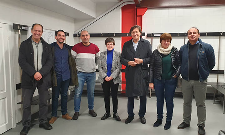 Presentación das obras de mellora nas instalacións do pavillón municipal do Rosal