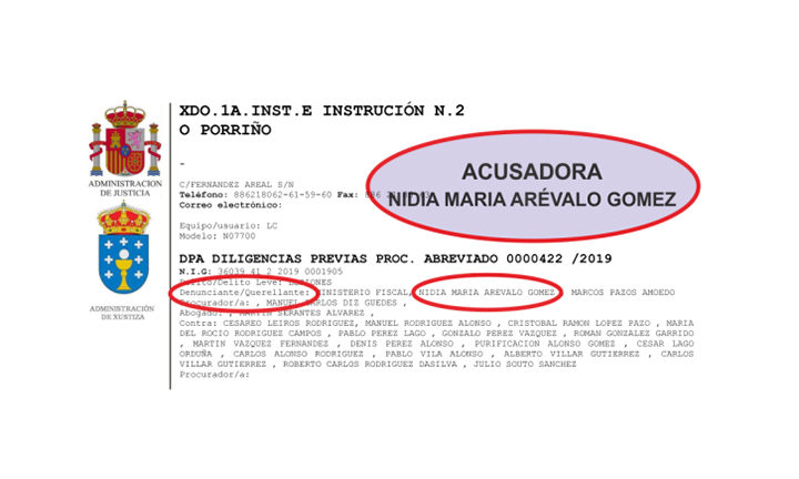 A xustiza desmonta as acusacións de Arévalo