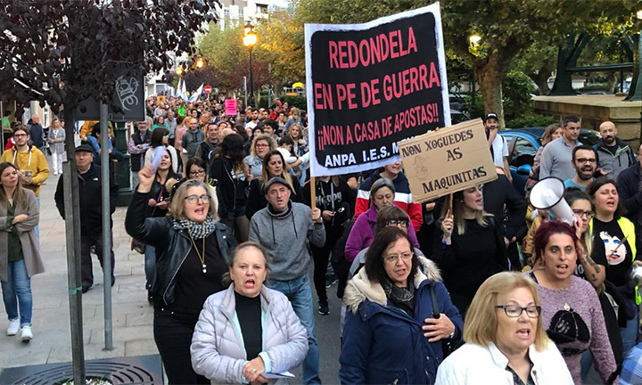 A Coordinadora contra a casa de apostas en Redondela seguirá dando a batalla