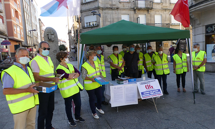 Xubilados/as e pensionistas da CIG de Vigo mobilizaranse diante da Xunta en demanda dun sistema galego de atención ás persoas