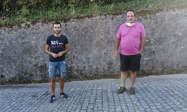 Ernesto Filgueira e Anxo Santomé Concelleiro e responsable local do BNG de Cerdedo-Cotobade