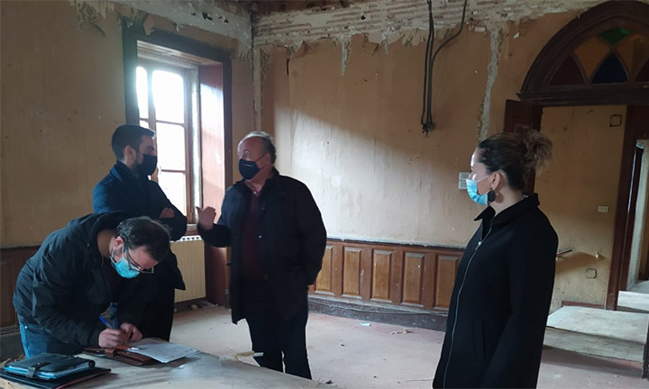Asínase a acta de replanteo da obra de rehabilitación interior do antigo edificio do Concello, como nova biblioteca pública de Salvaterra de Miño