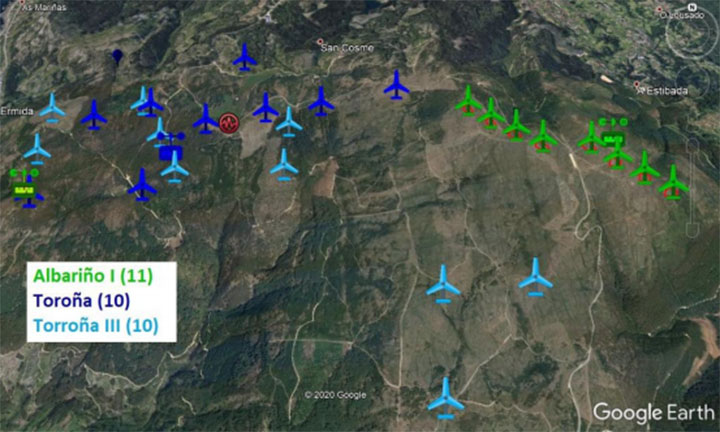 O Instituto de Estudos Miñoráns (IEM) denuncia a fragmentación artificial dos parques eólicos da Serra da Groba, un procedemento que abrevia e evita a intervención do Goberno estatal na autorización dos parques