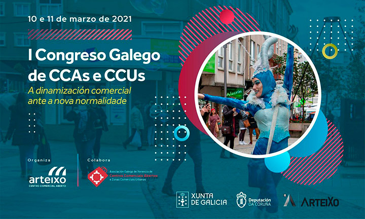 A dinamización comercial para superar a crise da covid-19, a debate no I Congreso Galego de Centros Comerciais Abertos