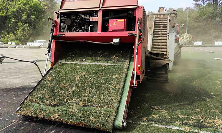 Inician as obras de renovación do campo de fútbol Alfredo Bautista Alconero de Ponteareas