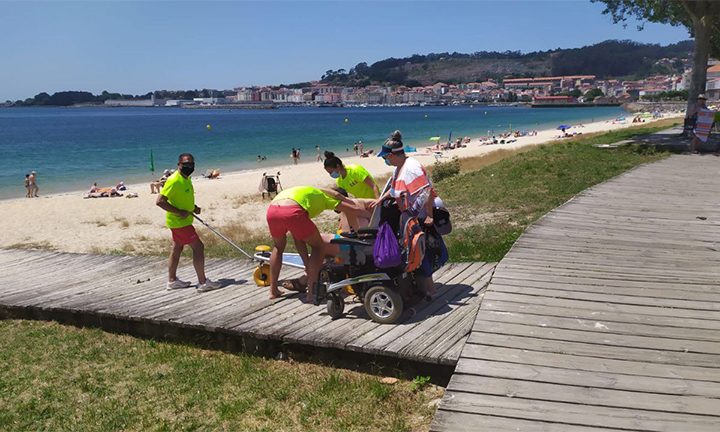 Cangas conta con 6 praias con accesibilidade, 3 das mesmas con accesibilidade Universal