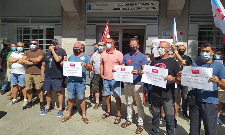 A CIG mobilízase contra a represión sindical en Barreras e exixe a readmisión de Rafa Pérez