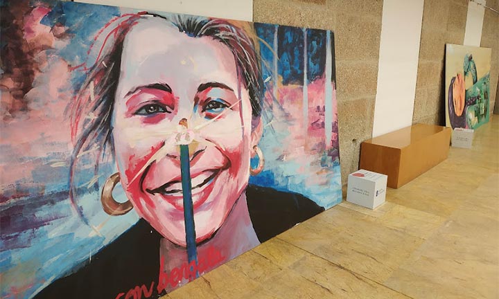 A Biblioteca Municipal acolle os graffitis da exposición “Xuventude Crea. Máis dunha década”