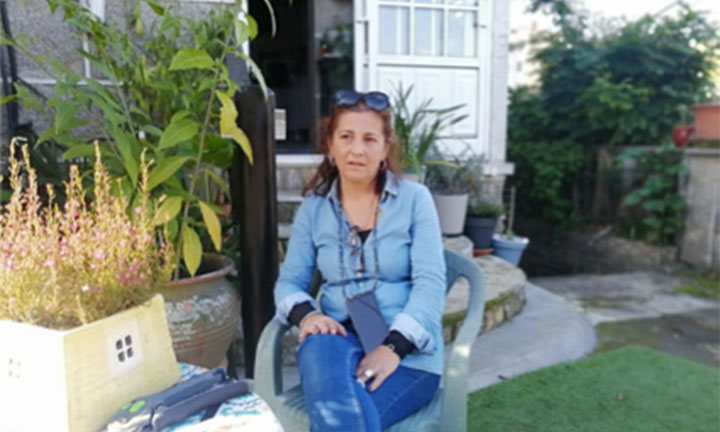 Cristina González veciña  de Salvaterra afectada polo proxecto dunha nova rúa