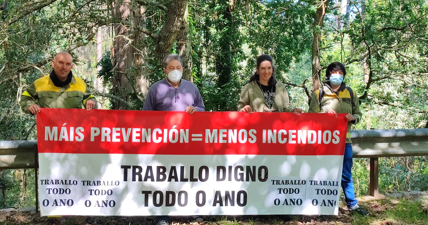 “Bombeiros forestais da Xunta denuncian a falta de previsión da administración autonómica”