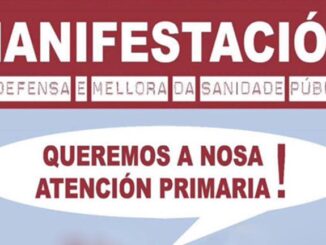 manifestación en defensa da Sanidade