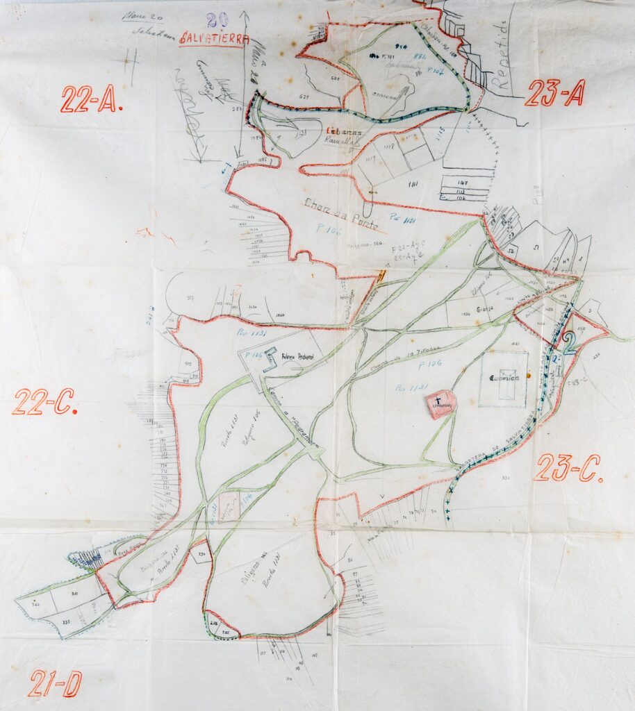 MAPA CATASTRO 58, CONCELLO SALVATERRA DE MIÑO, CHAN DA PONTE