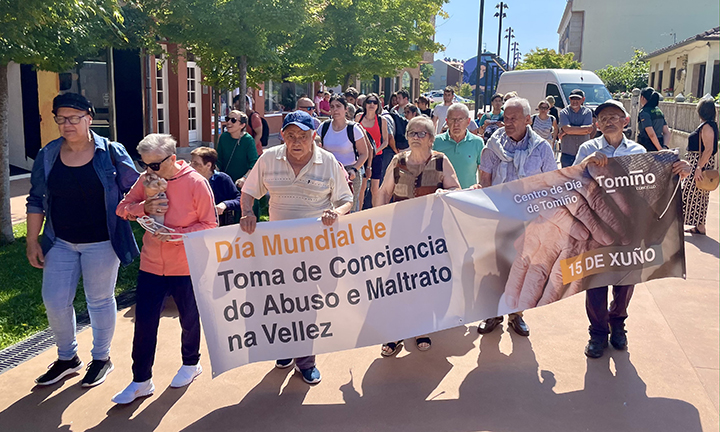 Tomiño alza a voz contra o abuso e o maltrato ás persoas maiores
