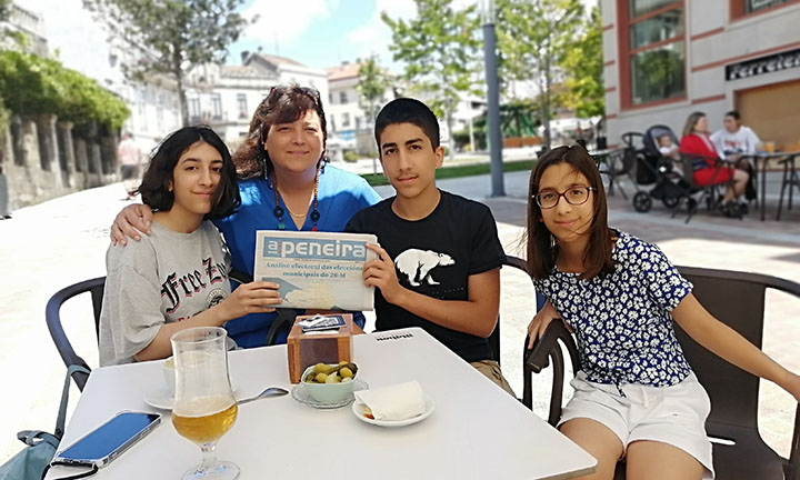 Tres irmáns iranianos visitan Gondomar