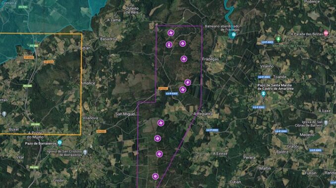 ADEGA busca fondos para frear o proxecto eólicoestivada, no centro xeográfico de Galiza