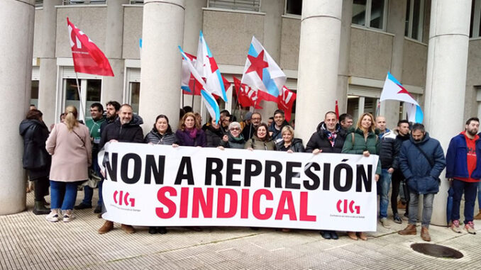 Represión sindical