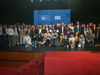 Cristina Soutelo, María León e Pedro Vázquez recibiron onte o Premio Deportista Tudense
