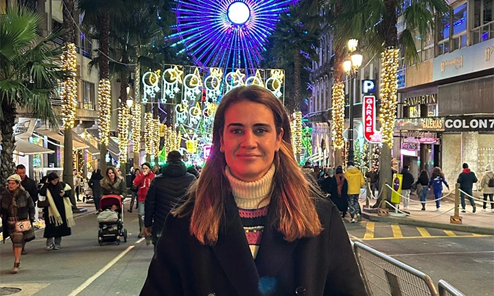 Alba Novoa portavoz da asociación de veciños zona centro de Vigo