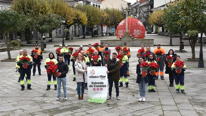 Salceda revalida a súa terceira flor de honra no certame Vilas en Flor