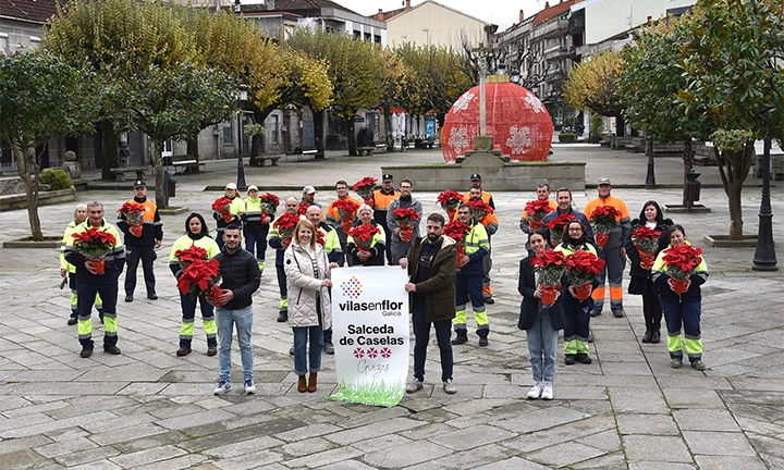 Salceda revalida a súa terceira flor de honra no certame Vilas en Flor