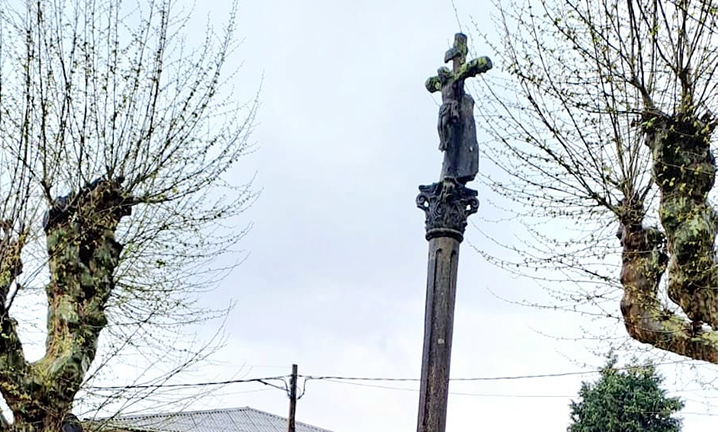 Redondela recupera o conxunto patrimonial de Cedeira coa restauración do Cruceiro e o Peto de Ánimas da Raíña