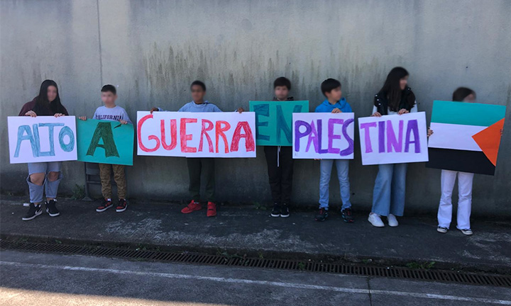 Os centros de ensino mostran a súa solidariedade con Palestina