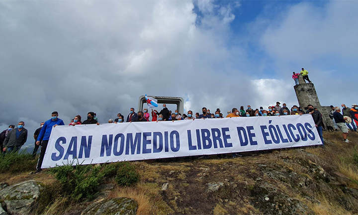 San Nomedio quere seguir libre de eólicos