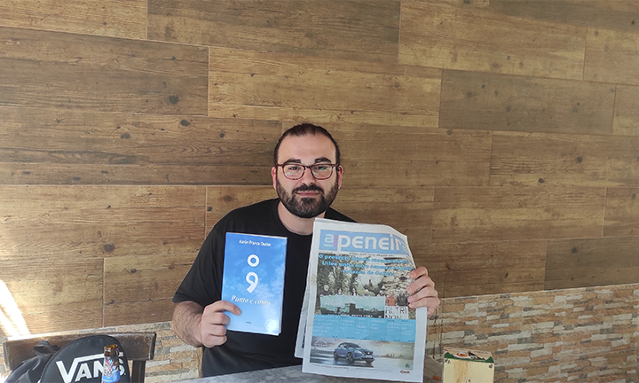 O marinense Aarón Franco presenta o seu poemario: “Punto e coma”