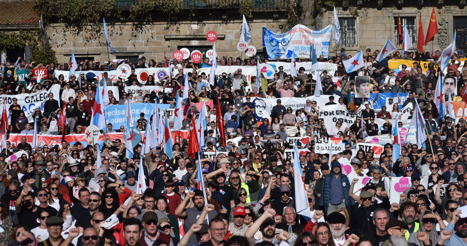 Unha “asamblea aberta” de miles de persoas convoca a toda a sociedade galega a xuntarse polo galego o 23 de febreiro de 2025 na na Praza do Obradoiro