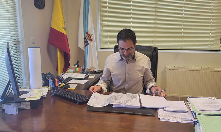 Luciano Otero, alcalde de Pazos de Borbén