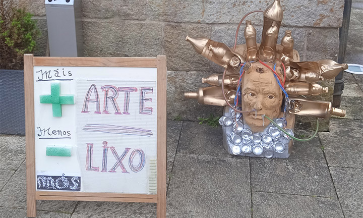 Mos lanza a mostra colaborativa +arte-lixo no Xardín do Pazo