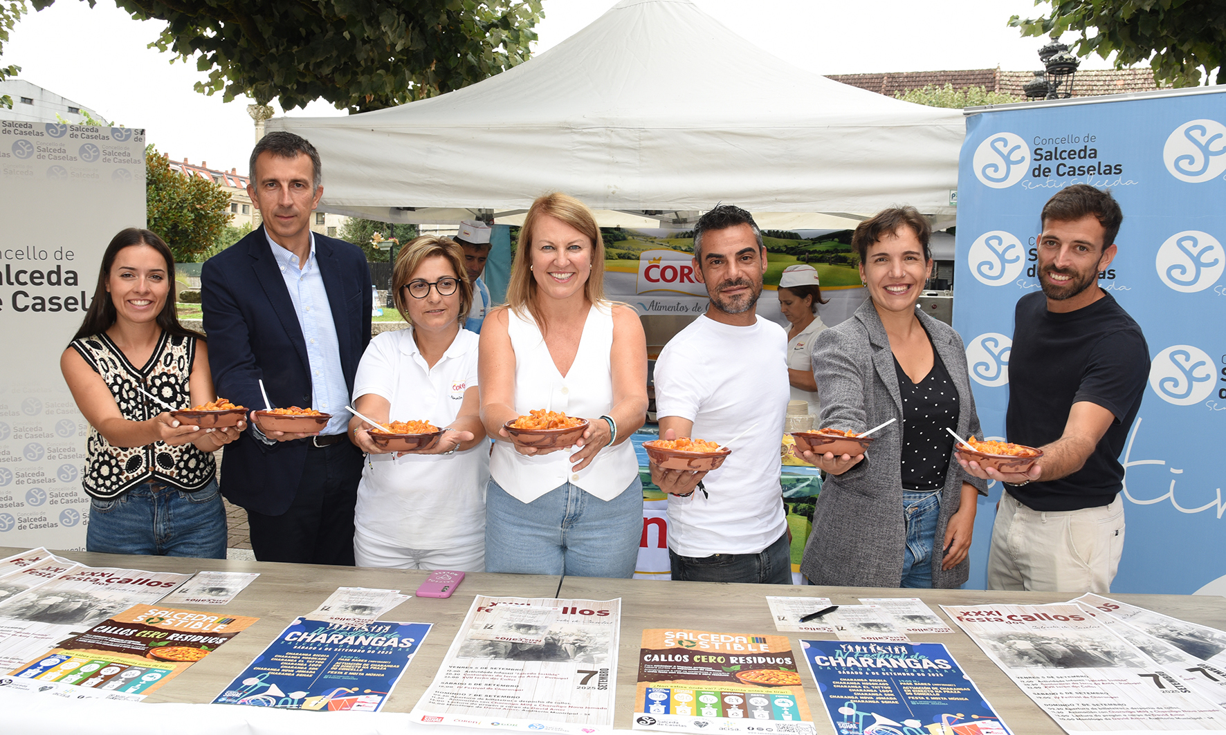Todo a punto para servir 20.000 racións de callos en Salceda