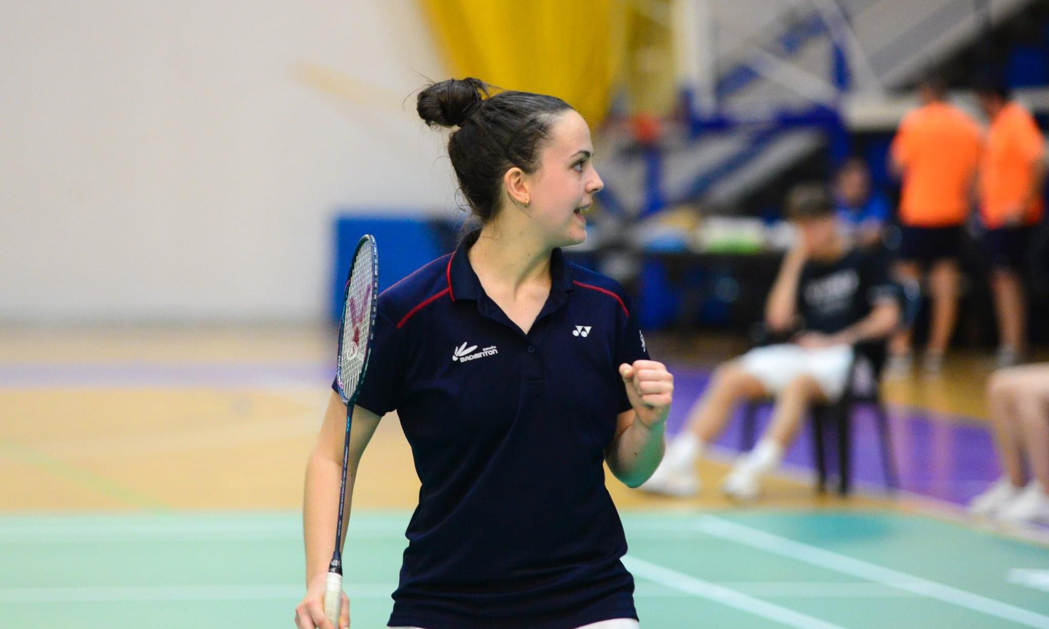 Lucía Rodríguez, xogadora da selección española absoluta de bádminton natural do Condado