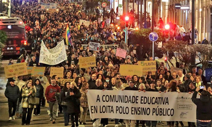 Mobilizacións en defensa do ensino público